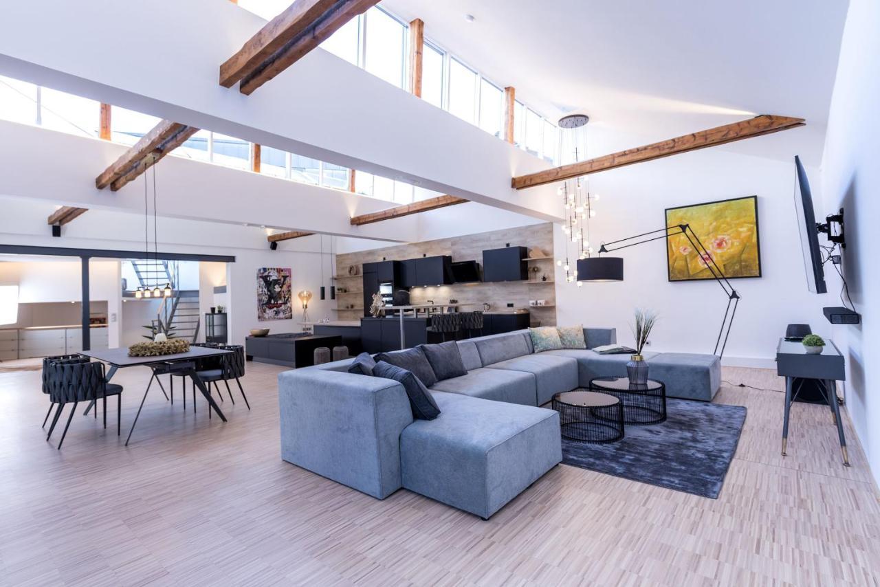 Luxus Wellness Loft - 245Qm - Designwohnen Im Zentrum Gutersloh Ngoại thất bức ảnh