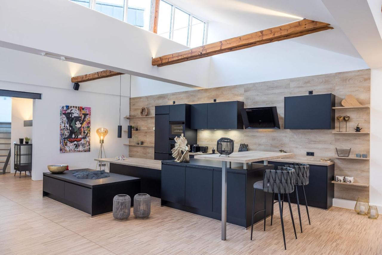Luxus Wellness Loft - 245Qm - Designwohnen Im Zentrum Gutersloh Ngoại thất bức ảnh