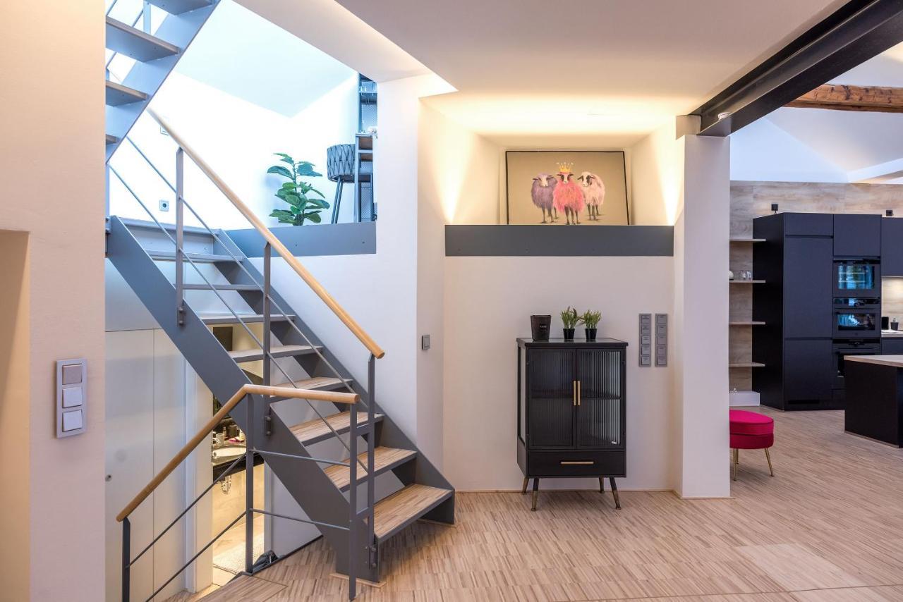 Luxus Wellness Loft - 245Qm - Designwohnen Im Zentrum Gutersloh Ngoại thất bức ảnh
