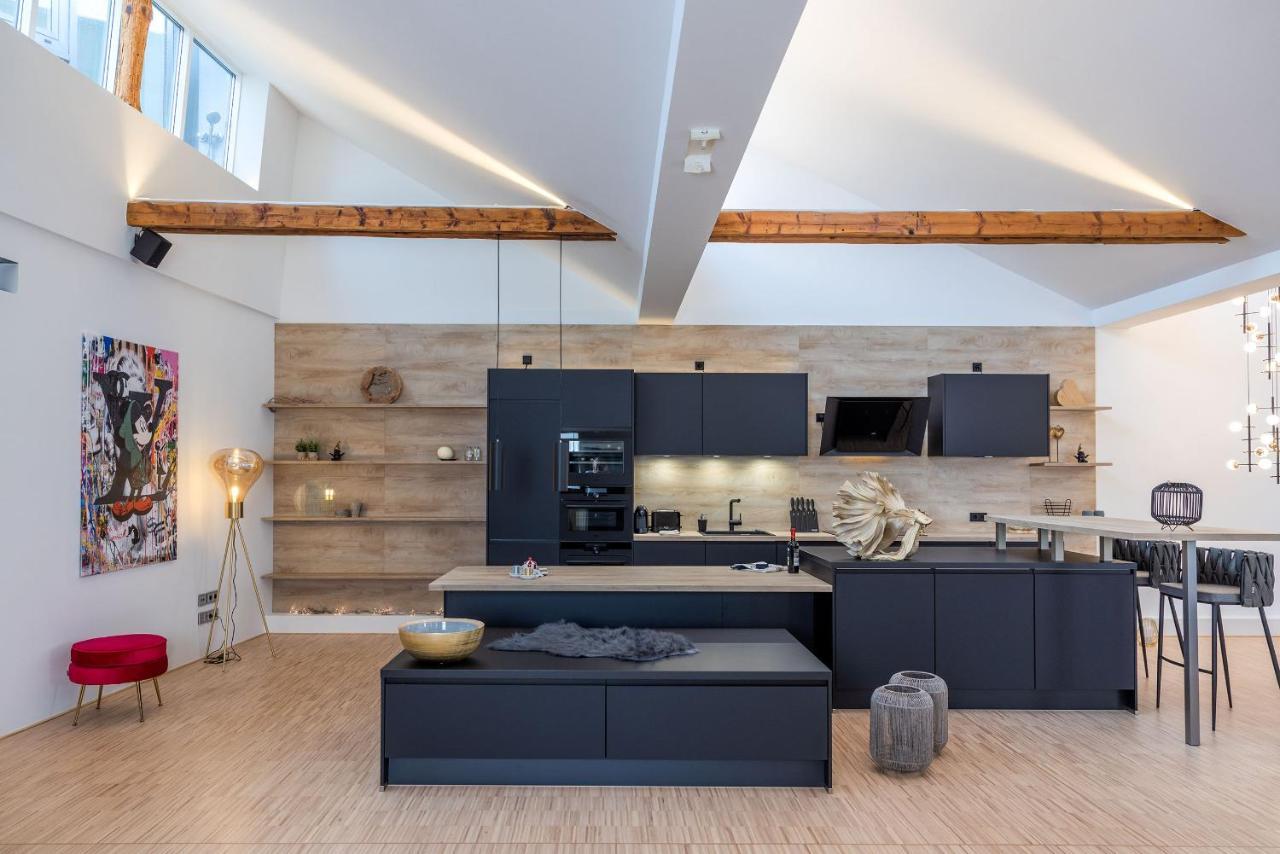 Luxus Wellness Loft - 245Qm - Designwohnen Im Zentrum Gutersloh Ngoại thất bức ảnh